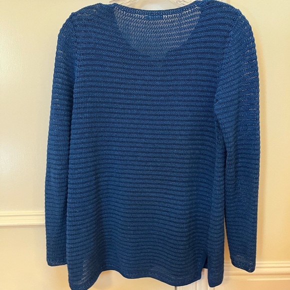 J. McLaughlin Knit Blue Sweater - Picture 2 of 4